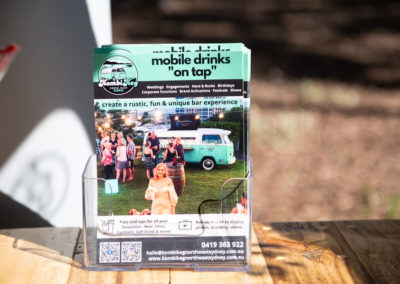 Mobile drinks on tab brochure